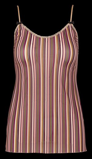 Momoni - Caraco imprimé en microfibre à bretelles - Taille M/L - Noir