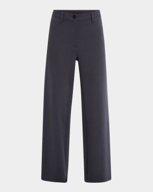 Wide-Leg Flex Ponte Trousers