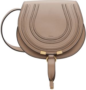Chloé Beige Small Marcie Saddle Bag
