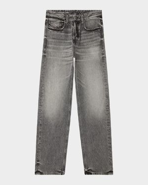 Men's D-2001 D-Macro Relaxed Grey-Wash Jeans