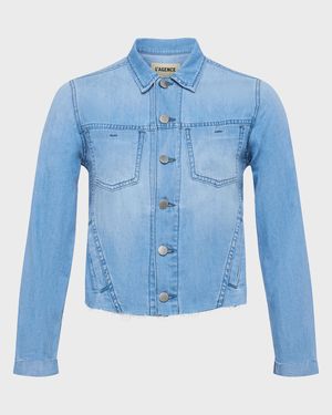 Janelle Slim Raw Denim Jacket