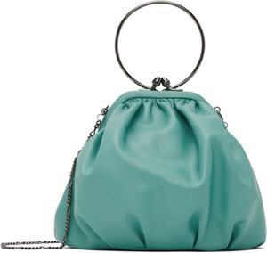 YOHJI YAMAMOTO Blue Clasp Drape Bag