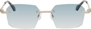 Palm Angels Gold Quartz Sunglasses