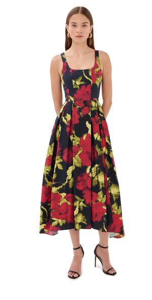 Azeeza Aishani Midi Dress Red Rose L