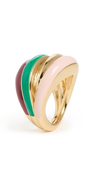 Lele Sadoughi Stacking Ring Jade Multi One Size