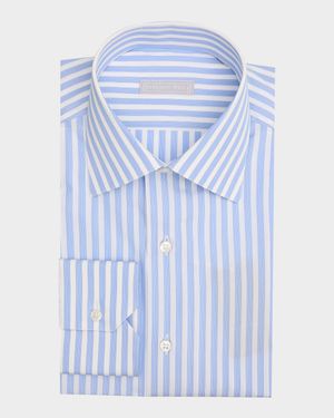 Men's Cotton Bengal Stripe Dress Shirt