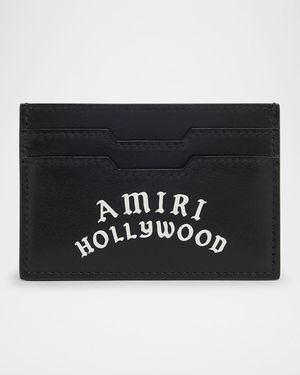 Men's Amiri Hollywood Leather Card Holder