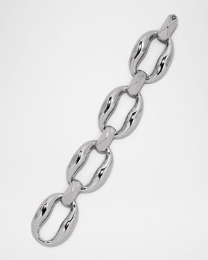 Molten Silver Link Bracelet