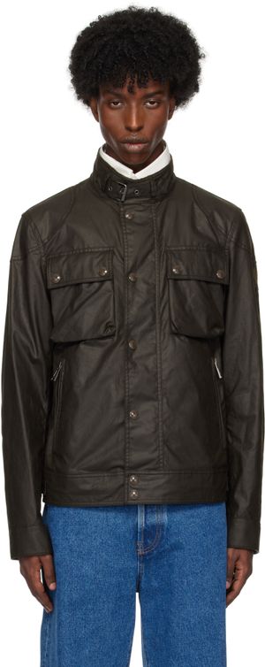 Belstaff Blouson hydrofuge Racemaster brun