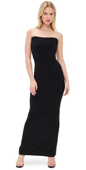 Norma Kamali Strapless Long Dress Black S