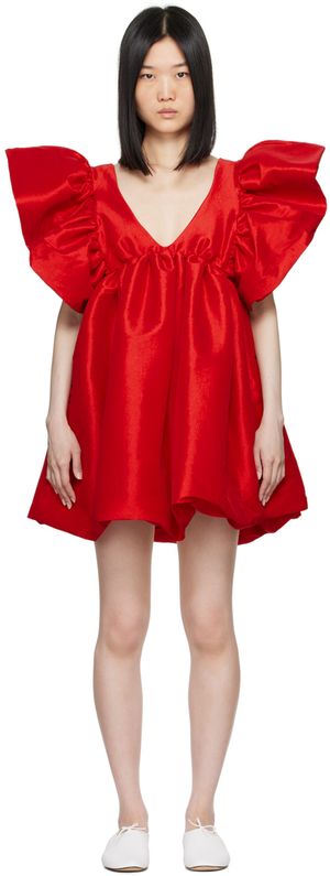 Kika Vargas SSENSE Exclusive Red Adri Minidress
