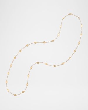 18K Yellow Gold Lunaria Necklace with Diamonds