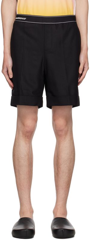 Casablanca Black Sports Tailoring Shorts