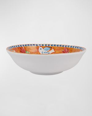 Melamine Campagna Uccello Large Serving Bowl