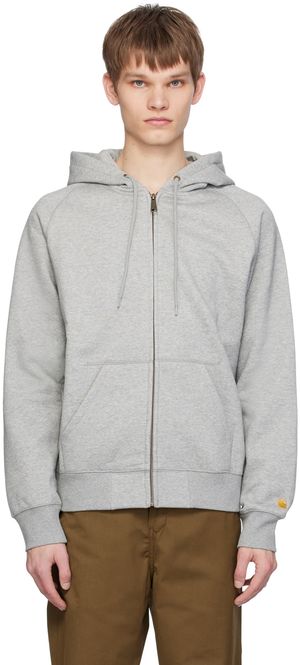 Carhartt Work In Progress Gray Chase Hoodie