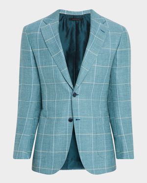 Men's Windowpane Sport Coat