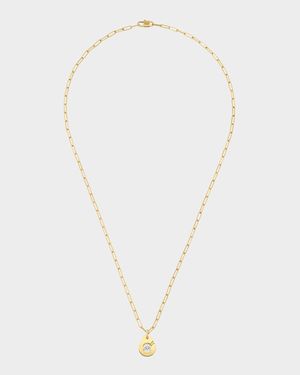 Yellow Gold R10 Menot Diamond Pendant Necklace