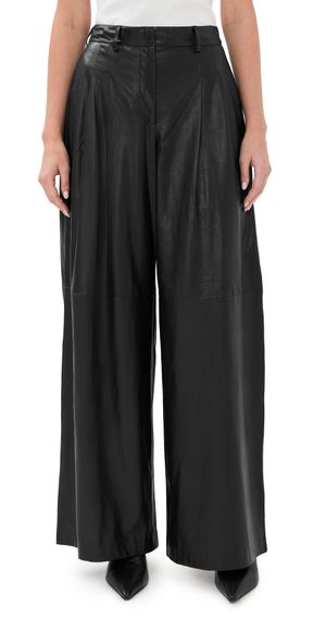 TWP Leather Avery Trousers Midnight 6