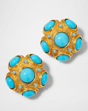 Turquoise Ball Earrings