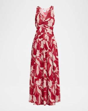Imogen Cherry Flora Maxi Dress