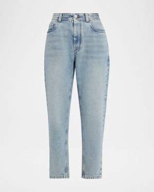 Authentic Denim Relaxed Tapered-Leg Ankle Jeans