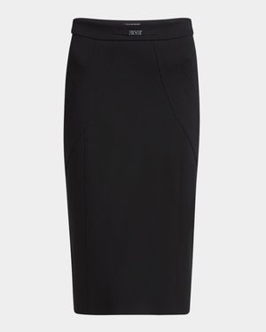 Logo Hardware Midi Skirt