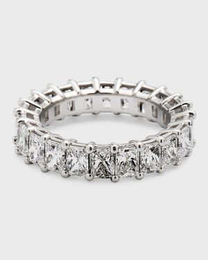 Platinum Radiant FG/VS Diamond Eternity Band, Size 6, 5.28tcw