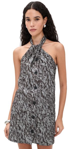 IRO Elara Dress Mixed Brown 42