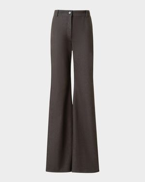 Celia Cotton Stretch Denim Bootcut-Leg Pants