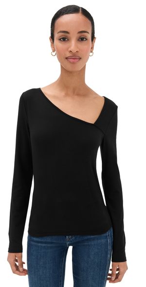 PAIGE Leonna Top Black S