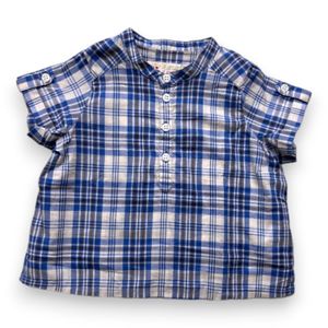 Bonpoint - Seconde Main - Chemise bébé bleu - 6 mois - Taille 6M - Bleu