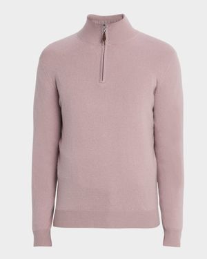 Men's Cashmere Quarter-Zip Sweater