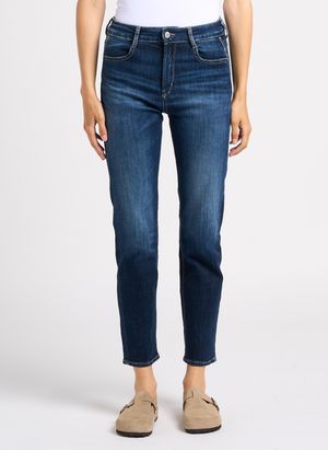 Le Temps Des Cerises - Jean slim taille haute délavé - Taille 34 - Bleu