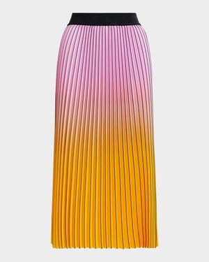 Haries Pleated Midi Skirt
