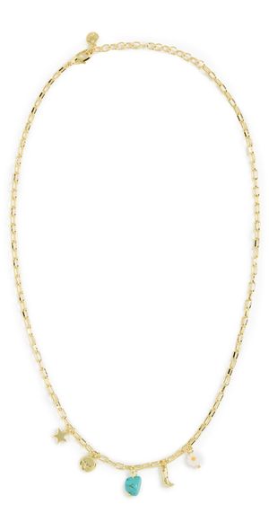 Gorjana Western Mini Charm Necklace Gold One Size