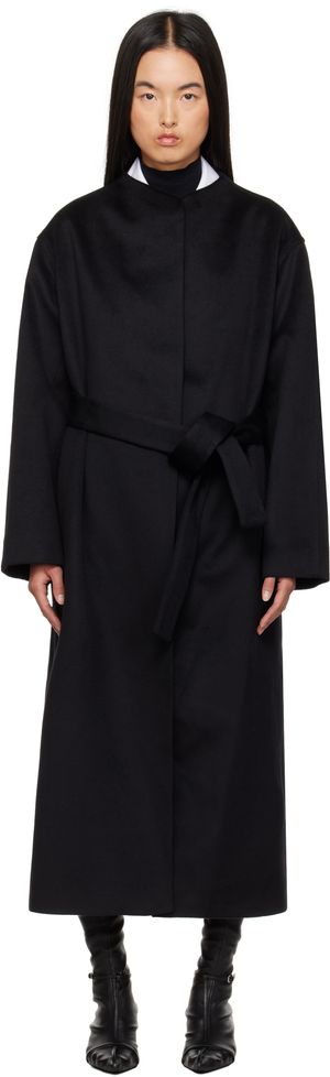 Maria McManus Manteau cache-cœur noir