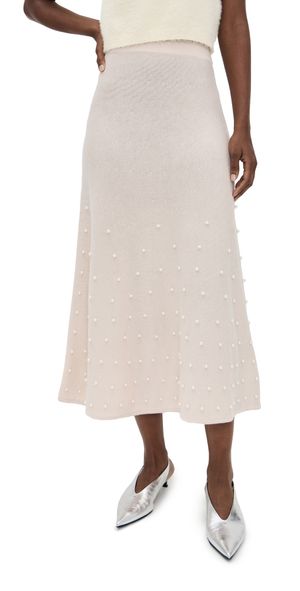 Zimmermann Beaded Midi Skirt Chalk 1