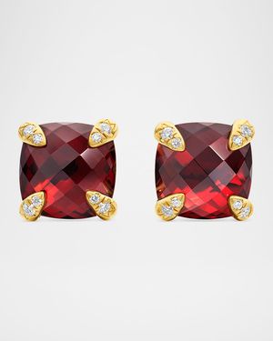 Chatelaine Gemstone and Diamond Earrings, 8.5mm