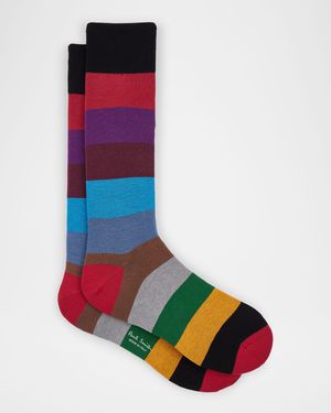 Men's Jonathan Bold Stripe Crew Socks