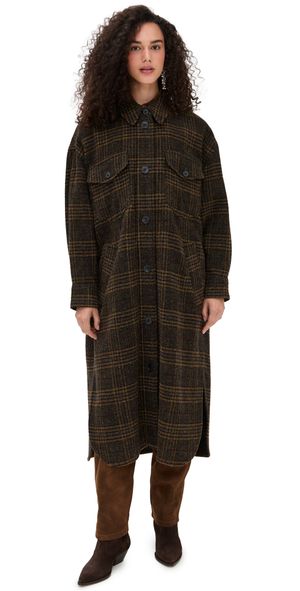 Isabel Marant Étoile Gislene Wool Coat Khaki T1