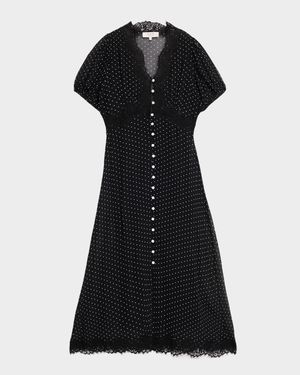 Melody Polka-Dot Midi Dress