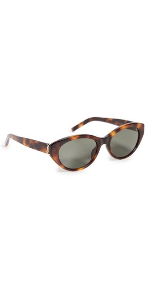 Saint Laurent SL M148 Sunglasses Havana-Havana-Grey One Size