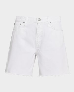 Kaia High-Rise Cut-Off Denim Shorts