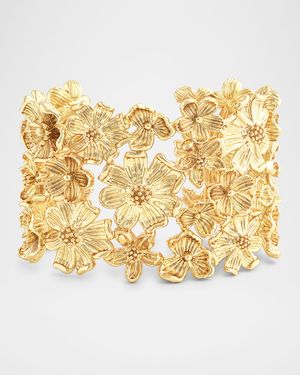 Wildflowers Wide Cuff Bracelet