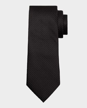 Men's Micro-Pindot Silk Tie