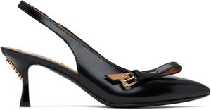 Moschino Chaussures à talon aiguille noires à boucle