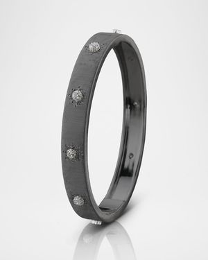 Macri Classica 18K White Gold Diamond Bangle Bracelet