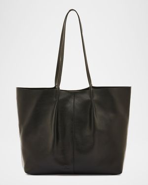 Nina Pleated Leather Tote Bag