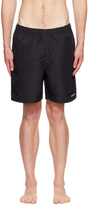 Carhartt Work In Progress Black Island Swim Shorts