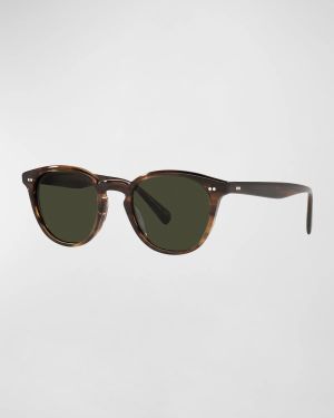 Men's Desmon Sun 50 Round Acetate Sunglasses